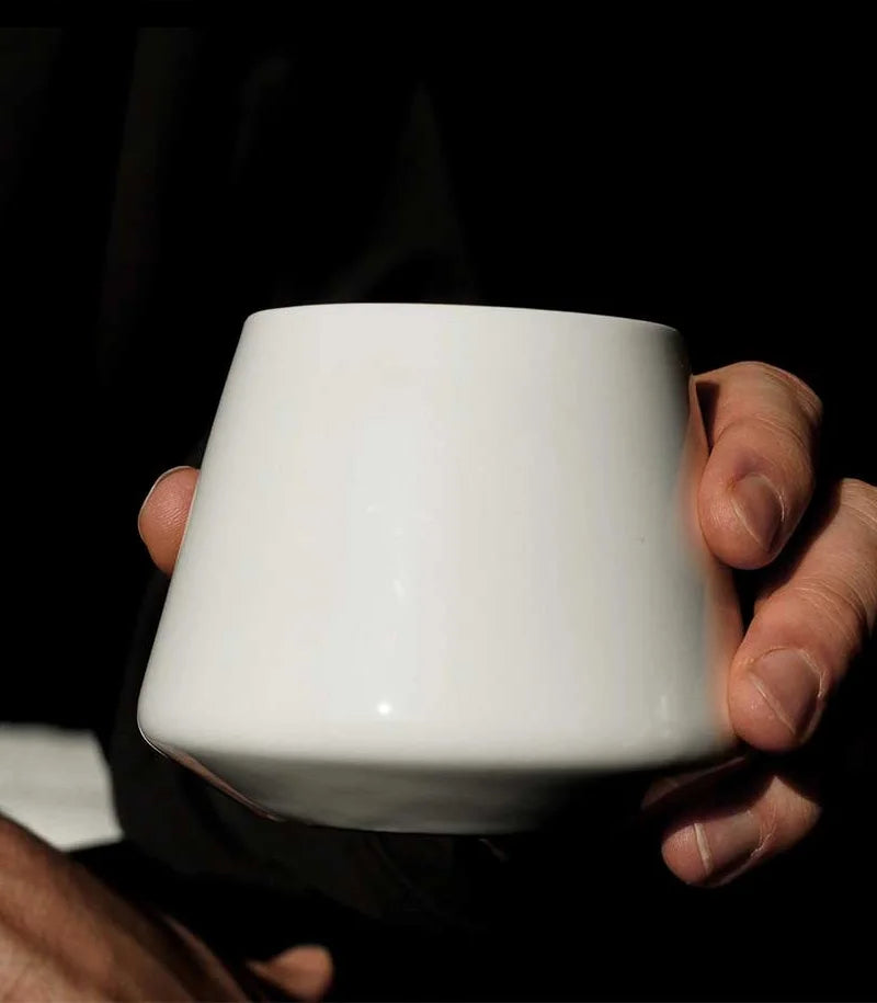 Graycano Cupcano Porcelain – Taza de porcelana blanca para café