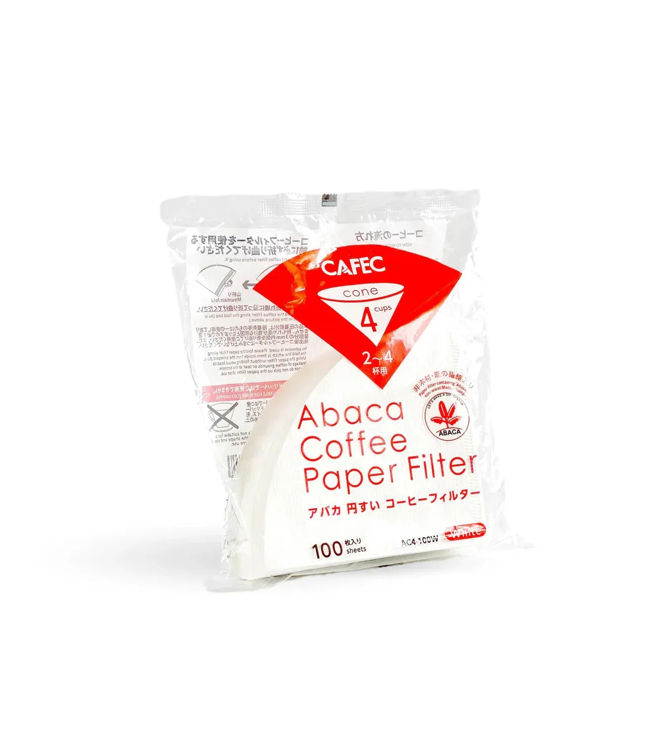 CAFEC Abaca Coffee Filters – 100 units