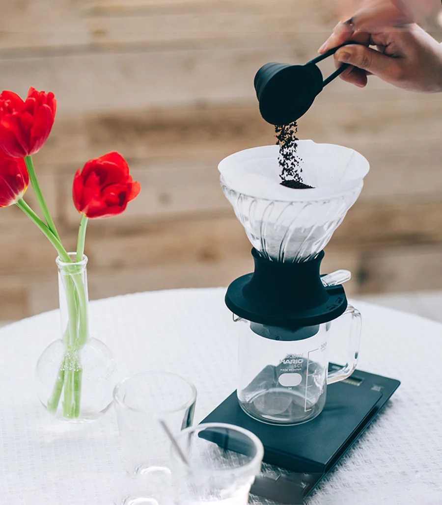 Hario V60 Switch 02 – Pipette à immersion en verre (noire)